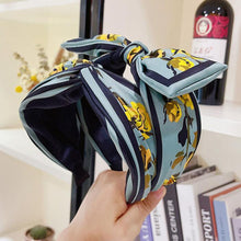 Load image into Gallery viewer, PROLY New Fashion Women Headband Big Bow Knot Flower Hairband Casual Bohemia Turban Headwear Adult Hair Accessories