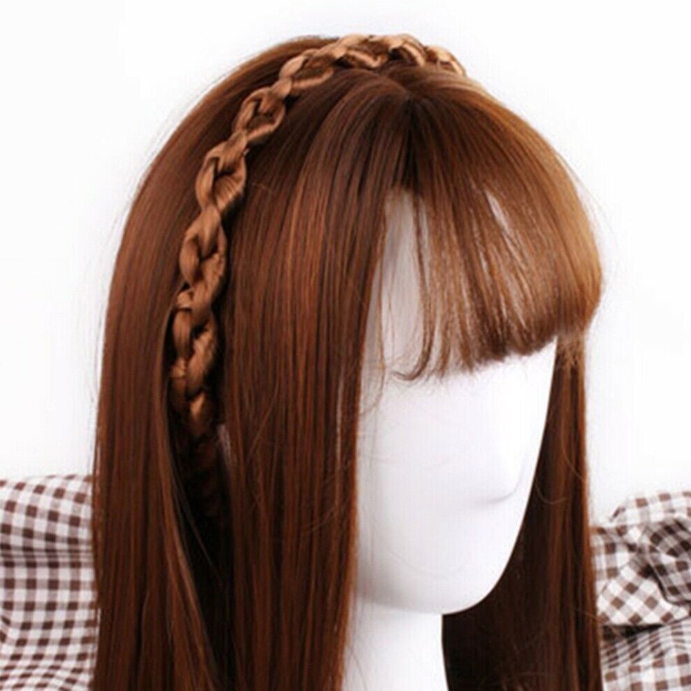 Creative New Fashion Synthetic Braided Hair Band Elastic Twist Headband Pop Princess Hair Accessories