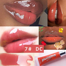 Load image into Gallery viewer, Moisturizing Gloss Plumping Lip Gloss Lip Plumper Makeup Glitter Nutritious Liquid Lipstick Cherry Mineral Oil Clear Lip Gloss