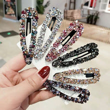 Load image into Gallery viewer, New Shiny Rhinestone Elegant Colour BB Hair Clips Women Girl Crystal Hairpin Headdress Fashion Barrettes Hair Accessories Gift