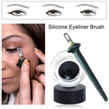Load image into Gallery viewer, 1 Set Eyeliner Guide Tools Easy No-Skip Eyeliner Gel Reusable Silicone Eyeliner Brush Eyeliner For Shaky Hands Beginer Makeup
