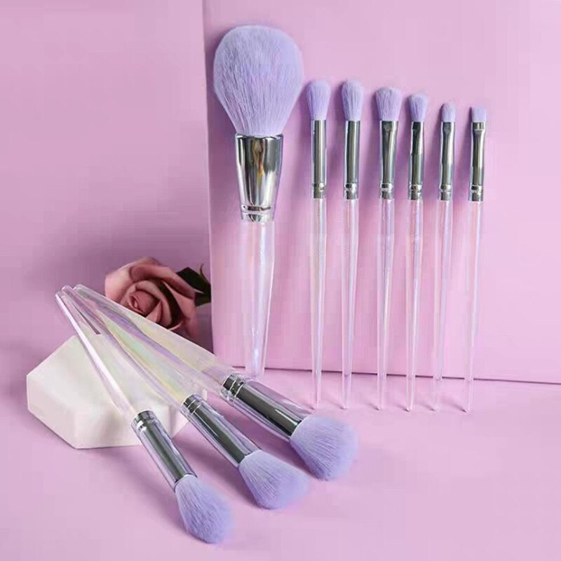 Natural Hair Travel Makeup Brushes Set Bag Powder Eye Shadow Blush   Base Make Up Beauty Cosmetic Tools Maquiagem