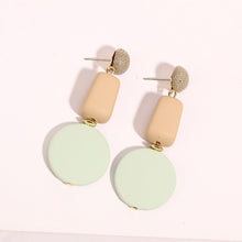 Load image into Gallery viewer, Acrylic Earrings for Women Round Colorful Acetate Dangle Drop Earrings 2022 New Design Blue Beige White Color Jewelry