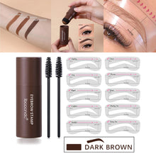 Load image into Gallery viewer, Eyebrow Stamp Shaping Kit Buildable Makeup Set Definer for Women One Step Brow Stamp Eyebrow Powder Stamp Eyebrow Pen Brushes