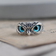 Load image into Gallery viewer, Charm Vintage Cute Men and Women Simple Design Owl Ring Silver Color Engagement Wedding Rings Jewelry Gifts
