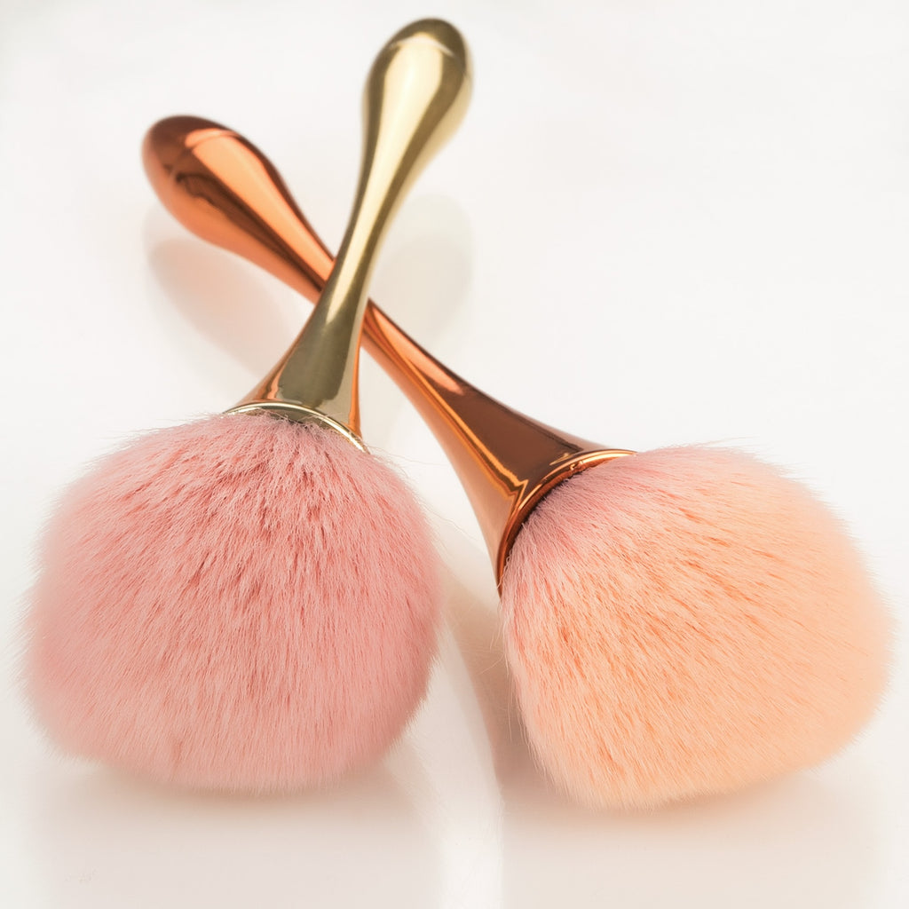 Rose Gold Powder Blush Brush Professional Make Up Brush Large Cosmetic Face Cont Cosmetic Face Cont brocha colorete Make Up Tool