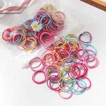 Load image into Gallery viewer, 100Pcs/Set Girls Candy Color  Hair Bands Girls Hair Accessories Elastic Rubber Band Hair band Children Ponytail Holder Bands