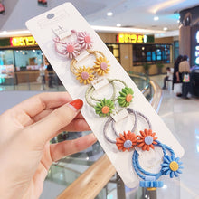 Load image into Gallery viewer, 10/20 Pcs/Bag Children Cute Cartoon Shiny Flower Hair Bands Girls Baby Lovely Scrunchies Rubber Bands Kids Hiar Accessories