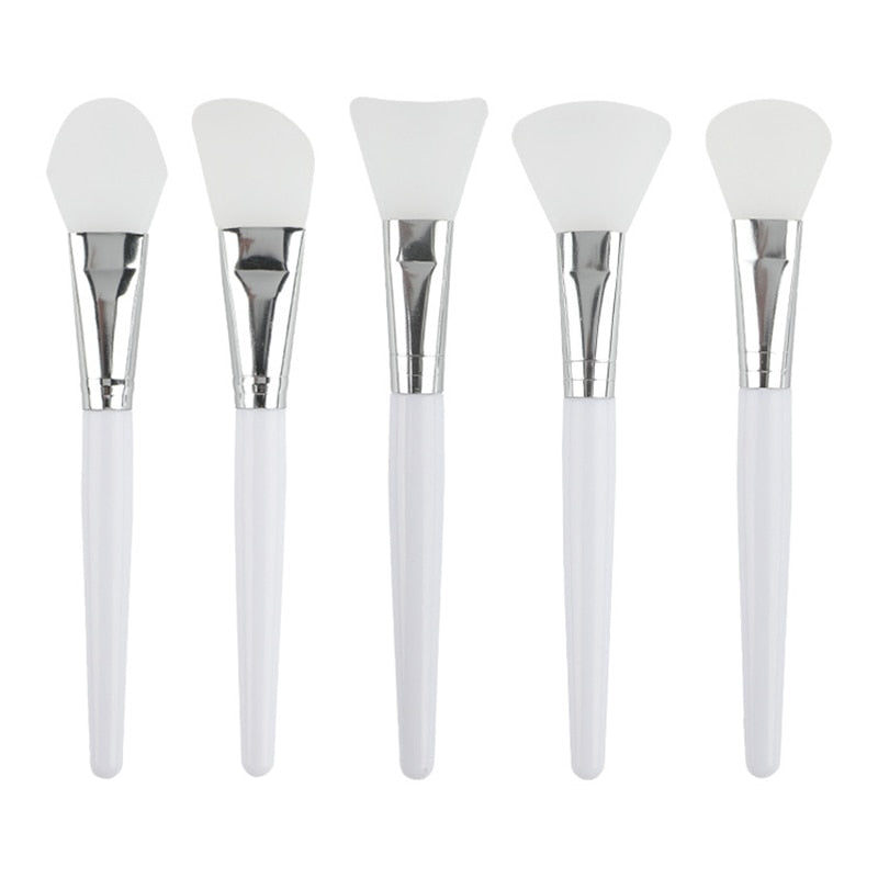 1/5pcs Professional Silicone Mask Brush DIY Home Salon Silicone Facial Mud Mixing Brush For Skin Care Reusable Cosmetic Tool