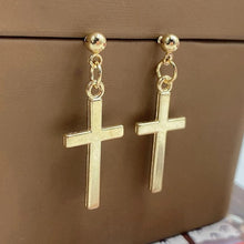 Load image into Gallery viewer, Newest Fashion Cross Pendant Cartilage Drop Dangle Earrings Punk Jewelry Cool Women Girl Best Friendship Gifts