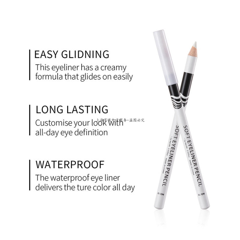 Top Selling 1/2/3/4/ 5pcs Eyeliner Pencil Makeup Women Long Lasting Waterproof Pigment Eye Liner White Eyeliner Pen Cosmetics