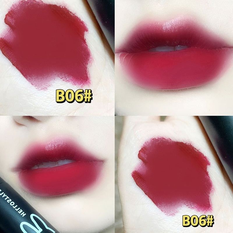1/3pcs Punk Gothic Black Lipstick Matte Brown Lip Satin Red Lip Tint Waterproof Matte Liquid Liptsick Lip gloss Korean Cosmetics