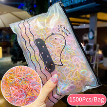 Load image into Gallery viewer, 50/100/200 Pcs/Bag Children Cute Candy Cartoon Solid Rubber Bands Girls Lovely Elastic Hair Bands Kids Sweet Hair Accessories