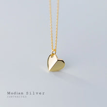Load image into Gallery viewer, Modian Romantic Hearts Pendant Necklace for Women Gift Authentic 925 Sterling Silver Link Chain Necklace Fashion Fine Jewelry