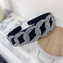 Load image into Gallery viewer, Vintage Shiny Glitter Sequin Alloy Chain Headband Simple Fashion Hair Accessories Metal temperament Hair Accessories For Women