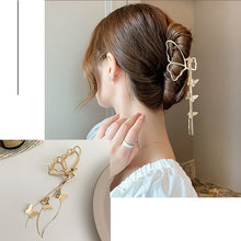 Load image into Gallery viewer, 2022 New Women Elegant Gold Hollow Geometric Metal Hair Claw Vintage Hair Clips Headband Hairpin Hair Crab Hair Accessories