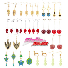 Load image into Gallery viewer, Anime JoJos Bizarre Adventure Earrings Kakyoin Noriaki Cherry Drop Earrings For Women Men Cartoon Cosplay Necklace Jewelry Gifts