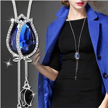 Load image into Gallery viewer, BYSPT Long Necklaces&amp; Pendants for Women Collier Femme Geometric Statement Colar Maxi Fashion Crystal Jewelry Bijoux