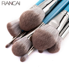 Load image into Gallery viewer, RANCAI Makeup Brushes Set 13pcs with Leather Bag Foundation Powder Blush Eyeshadow Eyebrow Brush Soft Hair Cosmetic Makeup Tool