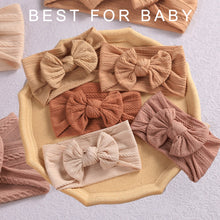 Load image into Gallery viewer, 32 Colors Cable Bow Baby Headband for Child Bowknot Headwear Cables Turban for Kids Elastic Headwrap Baby Hair Accessories