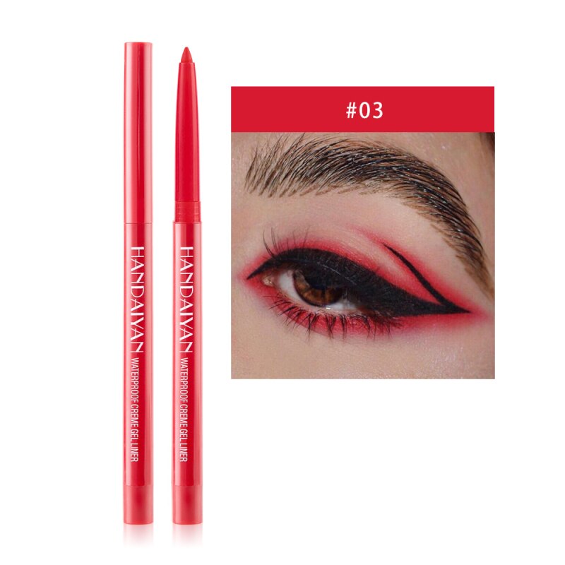 20 Colors Eyeliner Pen Long Lasting No Smudging Quick Drying Eye Liner Gel Pen No Blooming Eyeliner Beauty Makeup Cosmetics Tool
