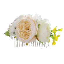 Load image into Gallery viewer, Haimeikang New Fashion Head Comb Artificial Flower Head Comb Party Wedding For Women Elegant Headdress Festival Hair Accessories