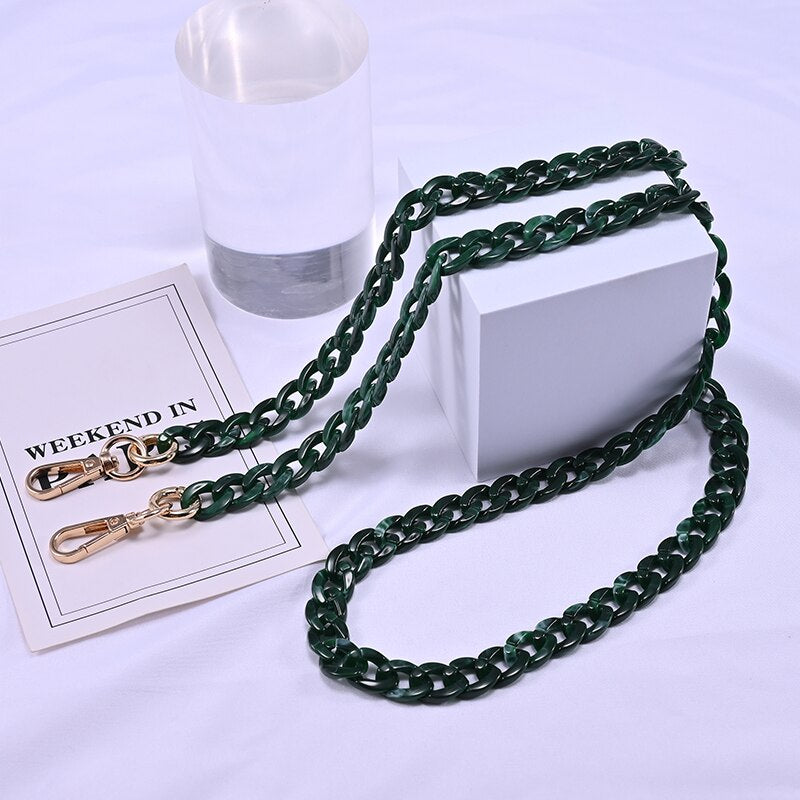 120CM Long Mobil Phone Lanyard Case Chain for Women Acrylic Bag Chain Cell Mobile Phone Pendant Hanger Accessories Jewelry