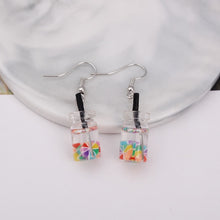 Load image into Gallery viewer, Creative Cute Candy Colorful Animal Gummy Bear Earrings Minimalism Cartoon Design Female Ear Hooks Danglers Jewelry Kids Gift