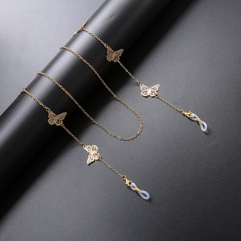 kissme Mask Sunglass Chains For Women Men Black Gold Silver Color Alloy Beads Antislip Chains Fashion 2022 Accessories Wholesale