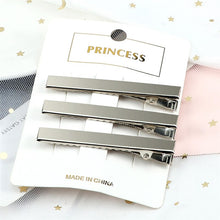 Load image into Gallery viewer, 50Pcs/Lot Golden Silver Color Hair Clips High Quality Metal Barrettes DIY Hairpins Hair Accessories For Women Girls Hair Tools