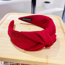 Load image into Gallery viewer, PROLY New Fashion Women Headband Solid Color Wide Side Hairband Center Knot Casual Turban Adult Headwear Hair Accessories