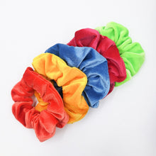 Load image into Gallery viewer, 5PCS/Set Velvet Scrunchies Elastic Rubber Hair Bands Women Girls Soft Solid Headbands Ponytail Holder Hair Rope Tie Accessories