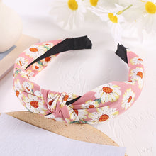 Load image into Gallery viewer, New Flower Headband Women Solid Color Knotted Hairband knitting Hair Hoop Girls Retro makeup Hair Accessories FG1017