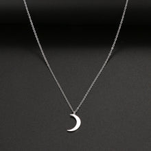 Load image into Gallery viewer, Stainless Steel Necklace New Fashion Moon Chain Pendant Simplicity Necklaces For Women Jewelry Accessories Party Charm Gifts