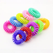Load image into Gallery viewer, 10 Pcs Rubber Hair Bands for Women Hair Accessories Girl Phone Cord Spiral Hair Ties Gum Cute Elastic Black Hair Rings Band 2022