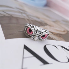 Load image into Gallery viewer, Charming Fashion Cute Little Owl Lovers Ring Creative Jewelry Vintage Multicolor Eyes For Women Man Couples Best Feeling Gift