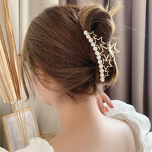 Load image into Gallery viewer, Haimeikang Acrylic Hair Claws Pearl Claw Clips For Woman Large Size Barrette Crab Ladies Fashion Hair Accessories
