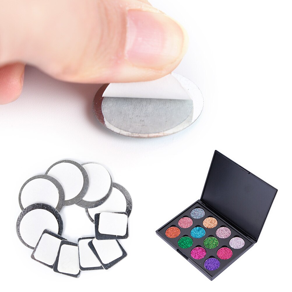 20pcs Empty Square Metal Sticker DIY Makeup Tightly Professional For Magnetic Palette Eyeshadow Practical Home Tool Cosmetics
