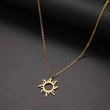 Load image into Gallery viewer, DOTIFI 316L Stainless Steel Necklace Plated Ethnic Sun Totem Pendent Necklaces For Charm Women Birthday Party Fashion Jewelry
