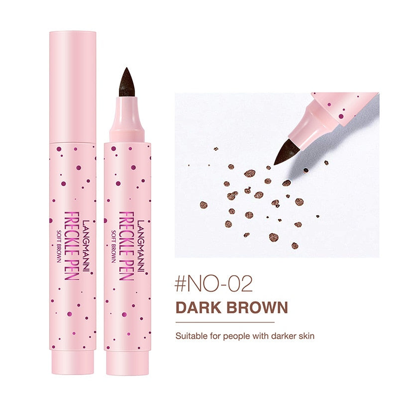 1PC Brown Lifelike Freckle Pen Concealer Dot Spot Pen Waterproof Long Lasting Easy and Convenient Face Concealer Makeup Cosmetic