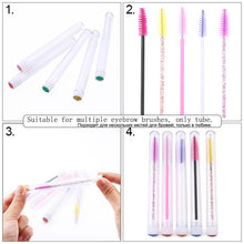 Load image into Gallery viewer, 20pcs Reusable Makeup brushes tube eyelash brush eyebrow brush with New eyelash resin drill replaceable brushes dust-proof