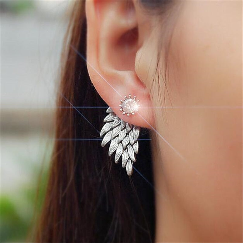 2022 New Crystal Flower Drop Earrings for Women Fashion Jewelry Gold colour Rhinestones Earrings Gift for Party Best Friend
