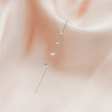 Load image into Gallery viewer, Woman Crystal  Ear Needle Wrap Crawler Hook Earrings Trendy Cubic Zirconia Piercing Stud Earrings Fashion Jewrly