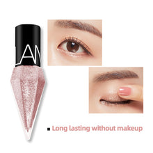 Load image into Gallery viewer, New Professional Shiny Eye Liners Cosmetics for Women Pigment Silver Rose Gold Color Liquid Glitter Eyeliner Cheap Makeup