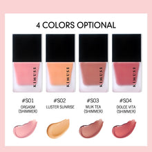 Load image into Gallery viewer, KIMUSE Liquid Blush Cosmetics Blusher Gel Creamy Rouge 4 Colors Long Lasting Natural Cheek Blush Face Contour Makeup Peach
