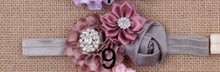 Load image into Gallery viewer, Nishine Fashion Rose Flower Headband with Rhinestone Button Kids&#39; Hair Accessories Handmade Children Headwear Girls Gift