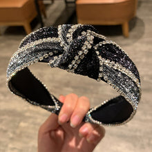 Load image into Gallery viewer, New Fashion Women Hairband Wide Side Headband Cross Knot Turban Classic Striped Headwear Girls Hair Accessories Drop Shipping