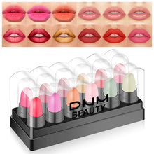 Load image into Gallery viewer, NEW 12Pcs Matte Lipstick Set Mini Waterproof Long Lasting Non-stick Cup Mini Lip Glaze Lips Makeup Cosmetics Labiales Matte