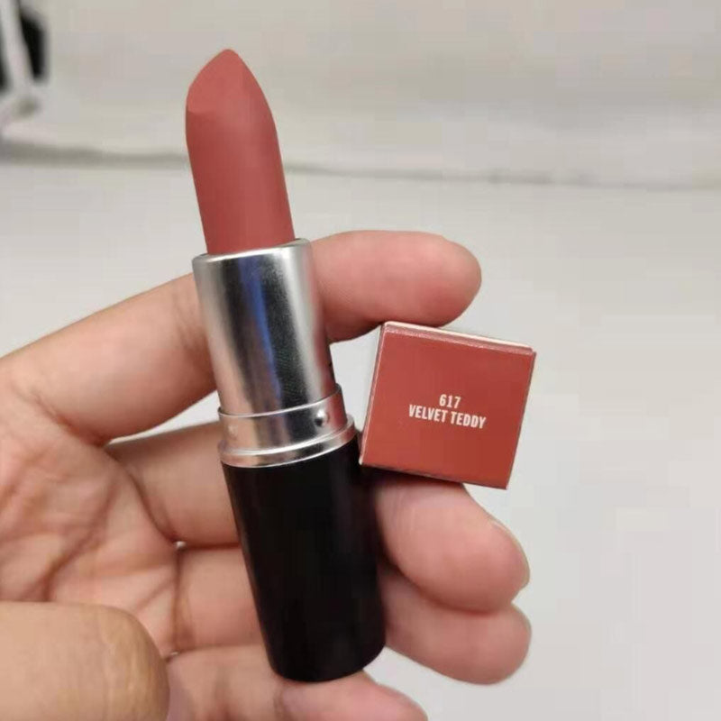 Top Quality Brand Makeup Red Matte Lipstick Rouge A Levres NET WT./POIDS NET 3g/0.10 US OZ Mocha Twig Chili Lips Cosmetic
