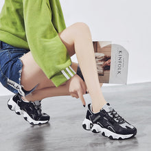 Load image into Gallery viewer, TUINANLE Chunky Sneakers 2022 Women Female Fashion Sneakers Lace-up Basket Femme Dad Platform Breathable Mesh Sneakers for Women
